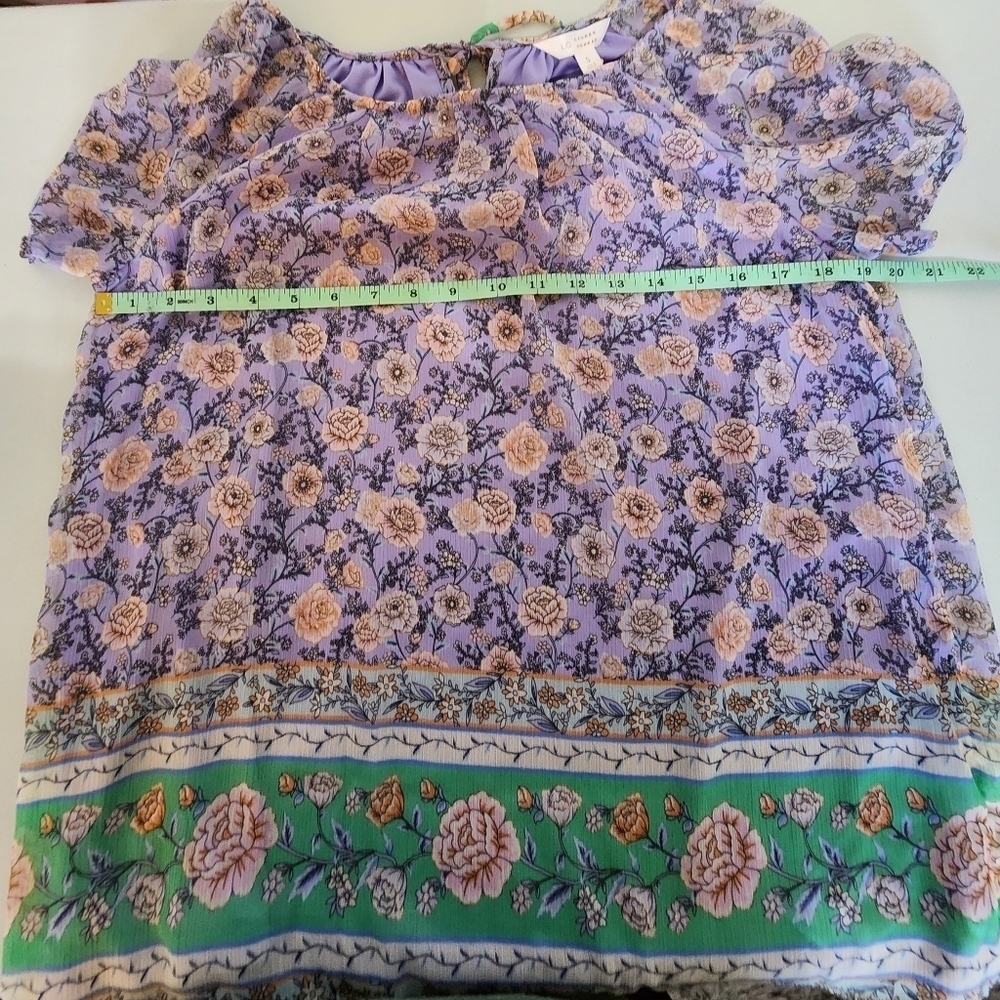 NWT Lauren Conrad purple blouse. Small - Picture 6 of 9